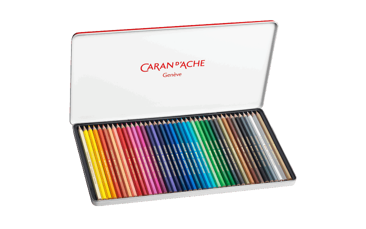 Caran d’ache Swisscolor crayons de couleur-boîte de 40 différentes couleurs 