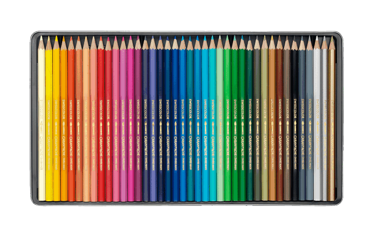 カランダッシュ 色鉛筆 水溶性 ファンカラー 40色セット 1288-340 正