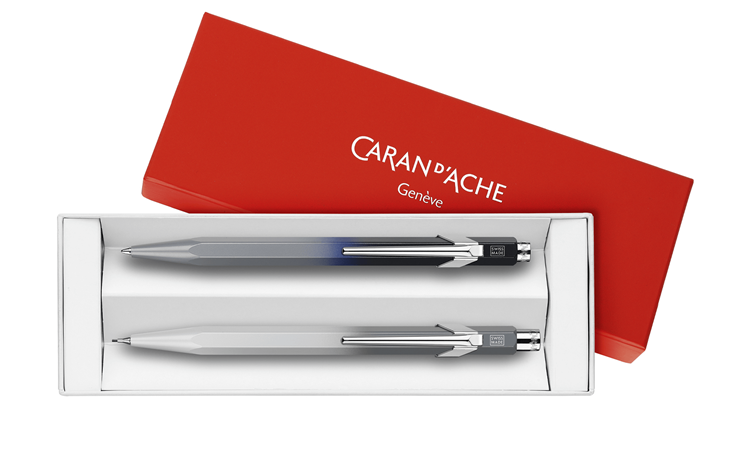 日本限定 849 ブラックグラデーションボールペン グレーグラデーション メカニカルペンシル 0 5mmセット Caran D Ache 7 700 00