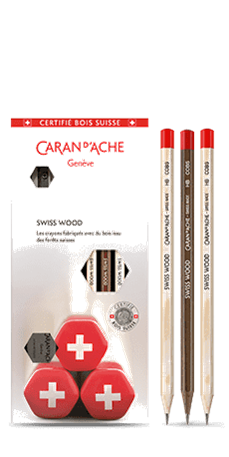 Caran d'Ache Swiss Wood HB Graphite Pencils — Two Hands Paperie