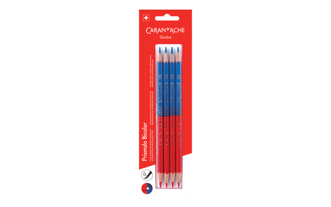 Set 4 Crayons PRISMALO® BICOLOR Rouge/Bleu