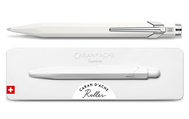 Roller Pen 849, White with etui