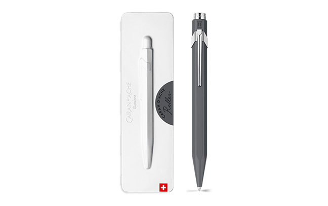CARAN D'ACHE 849 ローラーボール ゲル ボールペン グレー 849™ ローラーボール ゲル マットグレー | Caran d'Ache JP