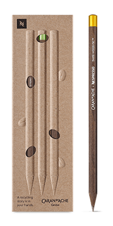 Set of 3 NESPRESSO SWISS WOOD Pencils Special Edition n°4