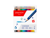 Set mit 18 Farbstiften FANCOLOR + Heft oder Postkarten SWISS EXPLORER