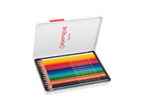 Set mit 18 Farbstiften FANCOLOR + Heft oder Postkarten SWISS EXPLORER