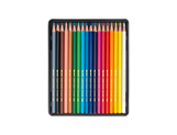 Set mit 18 Farbstiften FANCOLOR + Heft oder Postkarten SWISS EXPLORER