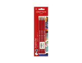 Set pack containing 4 EDELWEISS graphite pencils with eraser