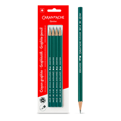 Blister pack containing 4 EDELWEISS 2H graphite pencils