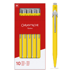Box of 10 Yellow ballpoint pens 849 CLASSIC LINE