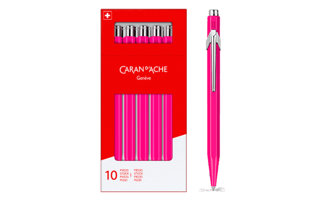 Caran d'Ache Kugelschreiber / Ballpoint 849 Fluo Rosa / Pink, 0849.090