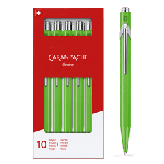 Box of 10 Green Fluorescent ballpoint pens 849™ FLUOLINE