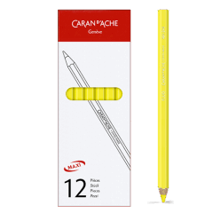 Caran dAche Crayons de couleur Aquarellables dans boîte en méta 40 pcs .Sélection Classic .Made in swiss France Import 