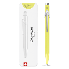 Ballpoint Pen 849 textured Fluorescent Yellow Pastel - Limited Edition