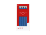 Boîte de 10 stylos Bille 849 COLORMAT-X Bleus
