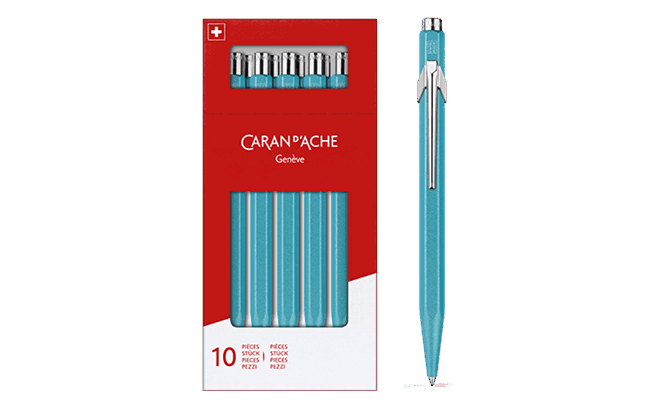 Lot De 10 Stylos à Bille Orange | Mine Large Bleue, Grip En Caoutchouc | Pour Bureau, école, Cadeau