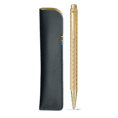 COLOUR TREASURE ECRIDOR SUNLIGHT Gift Set Ballpoint Pen & Leather Case (Limited Edition)