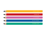 Set de 5 Crayons MAXI Graphite HB COLOUR TREASURE - Édition Limitée