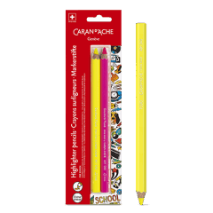Blister con 2 matite evidenziatore Maxi Fluo SCHOOL LINE