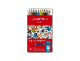 Boîte Métal 12 Crayons Aquarellables SCHOOL LINE