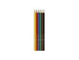 Cardboard Box of 6 Water-Soluble Colour Pencils SCHOOL LINE