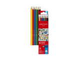 Cardboard Box of 6 Water-Soluble Colour Pencils SCHOOL LINE