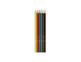 Cardboard Box of 6 Permanent Colour Pencils SCHOOL LINE