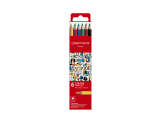 Cardboard Box of 6 Permanent Colour Pencils SCHOOL LINE