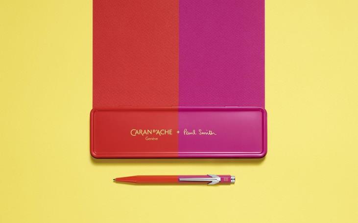 Caran d'Ache penna a sfera 849 Paul Smith Rosso caldo e rosa melrose -  All Pens