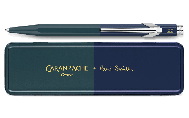 849 PAUL SMITH Racing Green & Navy Blue Ballpoint Pen - Limited Edition