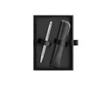 ECRIDOR VENETIAN Set Palladium Ballpoint Pen & Leather Case - Special Edition