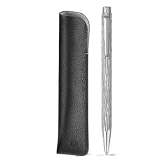 ECRIDOR VENETIAN Set Palladium Ballpoint Pen & Leather Case - Limited Edition