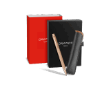 ECRIDOR VENETIAN Set Rose Gold Ballpoint Pen & Leather Case - Special Edition
