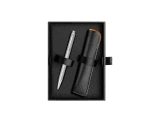 ECRIDOR™ WAVE Platinum Set Ballpoint Pen & Leather Case Special Edition