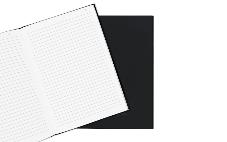 黒のA5ノート isshoni.ノート ナンバー A5 方眼 ブラック｜モノづくりを楽しむ