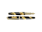 Straw Marquetry DRAGON Fountain Pen Limited Edition