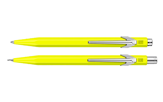 Set 849™ FLUO Yellow Ballpoint Pen + Mechanical Pencil