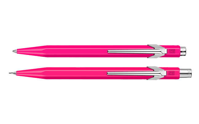 Set 849™ FLUO Rosa Kugelschreiber + Minenhalter