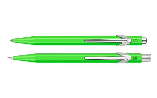 Set 849™ FLUO Green Ballpoint Pen + Mechanical Pencil