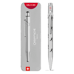 849™ Ballpoint Pen GIRL IN RED Silver Grey – Special Edition