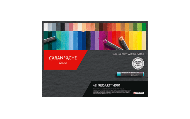 Caran d'Ache Neocolor126色缶入三段 スケッチブック18枚 Caran d´Ache