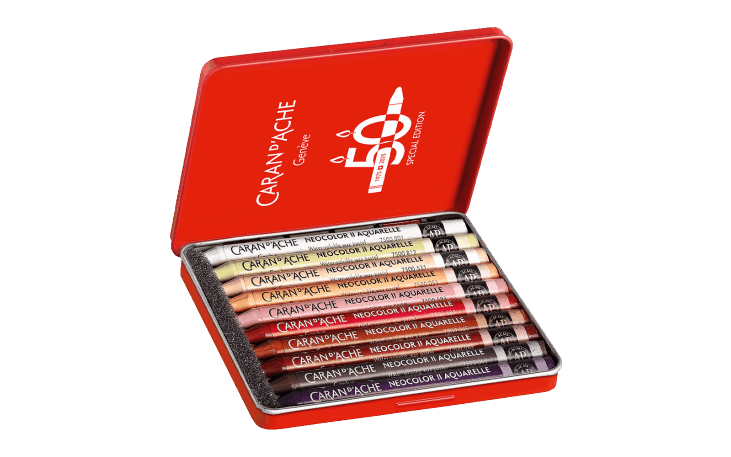 CARAN D'ACHE☆40NEOCOLOR I Caran d'Ache Neocolor I Permanent Wax Pastel Sets | Jerry's