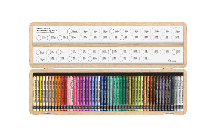 Caran d'Ache Neocolor126色缶入三段 スケッチブック18枚 Caran d´Ache Neocolor126色缶入三段 スケッチブック18枚