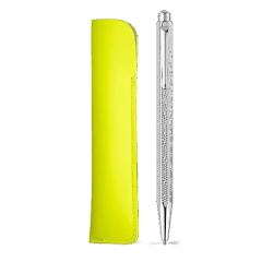 Set ECRIDOR™ GERMANIER Stylo Bille Platiné et Étui en Cuir – Édition Spéciale