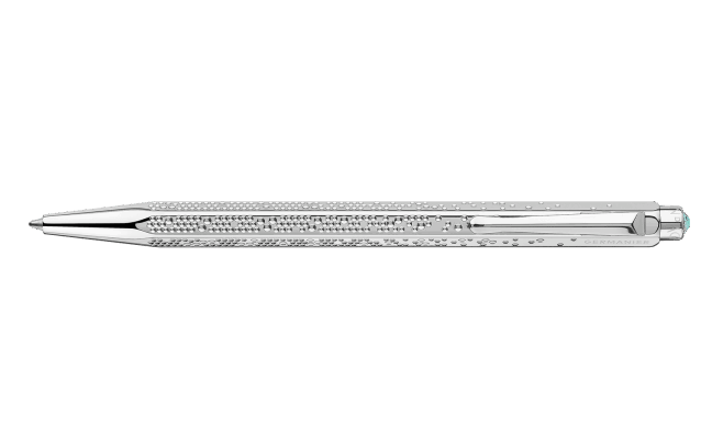 Set ECRIDOR™ GERMANIER Penna a Sfera Platinata e Astuccio in Cuoio – Edizione Speciale