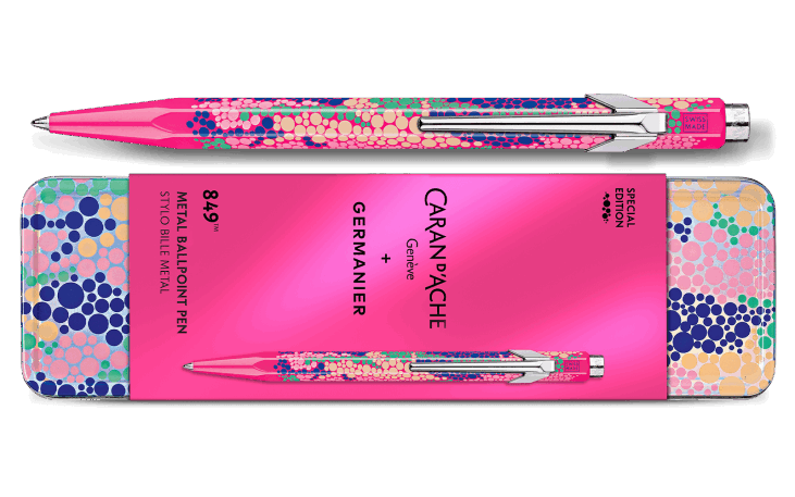 限定】849ジェルマニエ ネオンピンク ボールペン F | Caran d
