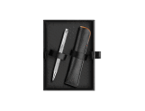 ECRIDOR™ ZEN Platinum Set Ballpoint Pen & Leather Case – Special Edition