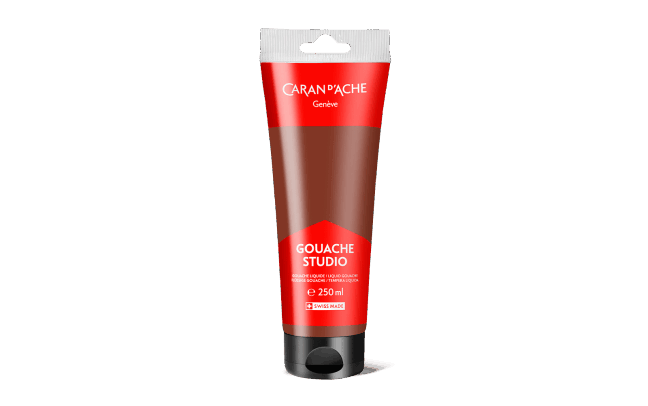 Tube 250 ml Gouache Siena Gebrannt
