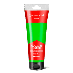 Tube 250 ml Gouache Studio Gelbgrün