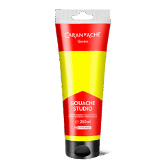 Tube 250 ml Gouache Yellow green